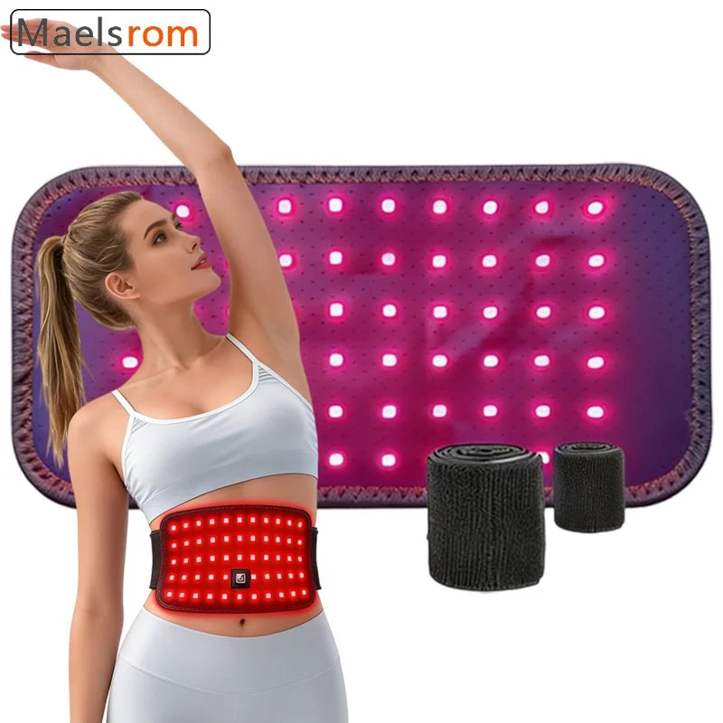 Infrared Heating Pad Red Light Therapy Belt for Back Pain Relief Muscle Recovery Shoulder Knee Joint Pain Portable Home Use