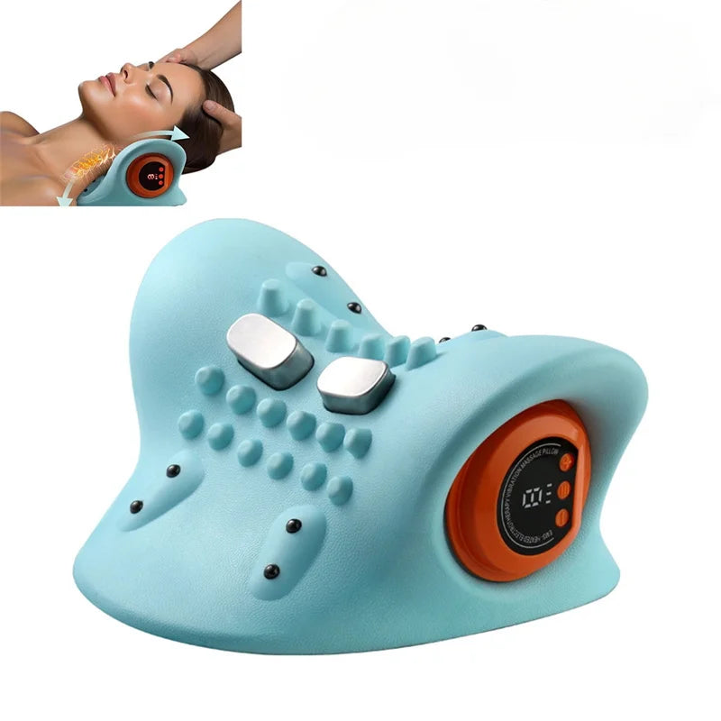 Electric Neck and Shoulder Massage Pillow Electric Massager for Neck and Shoulder Massage At Home , Kneading Massage.