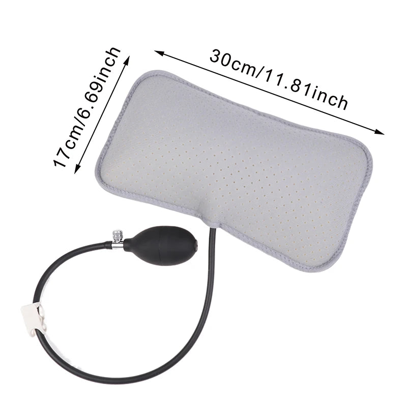 Inflatable Lumbar Support Cushion Portable Neck Shoulder Posture Correct Massage Pillows Orthopedic Design For Back Pain Relief