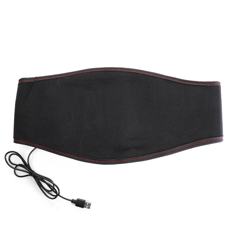 USB Electric Heating Belt Tourmalin Infrared Back Waist Massage Support Brace Band Warmer Relief Pain Belly Thermal Heat Pad