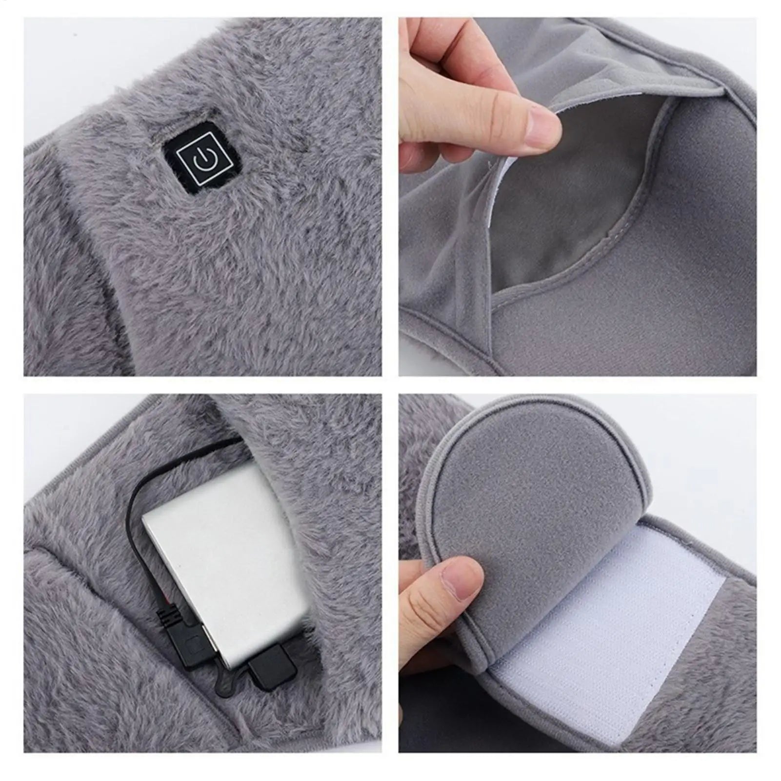 Abdominal Heating Pad 3-Levels Electric Waist Belt Warmer Heated Waist Belt for Menstrual Belly and Abdominal Comfort
