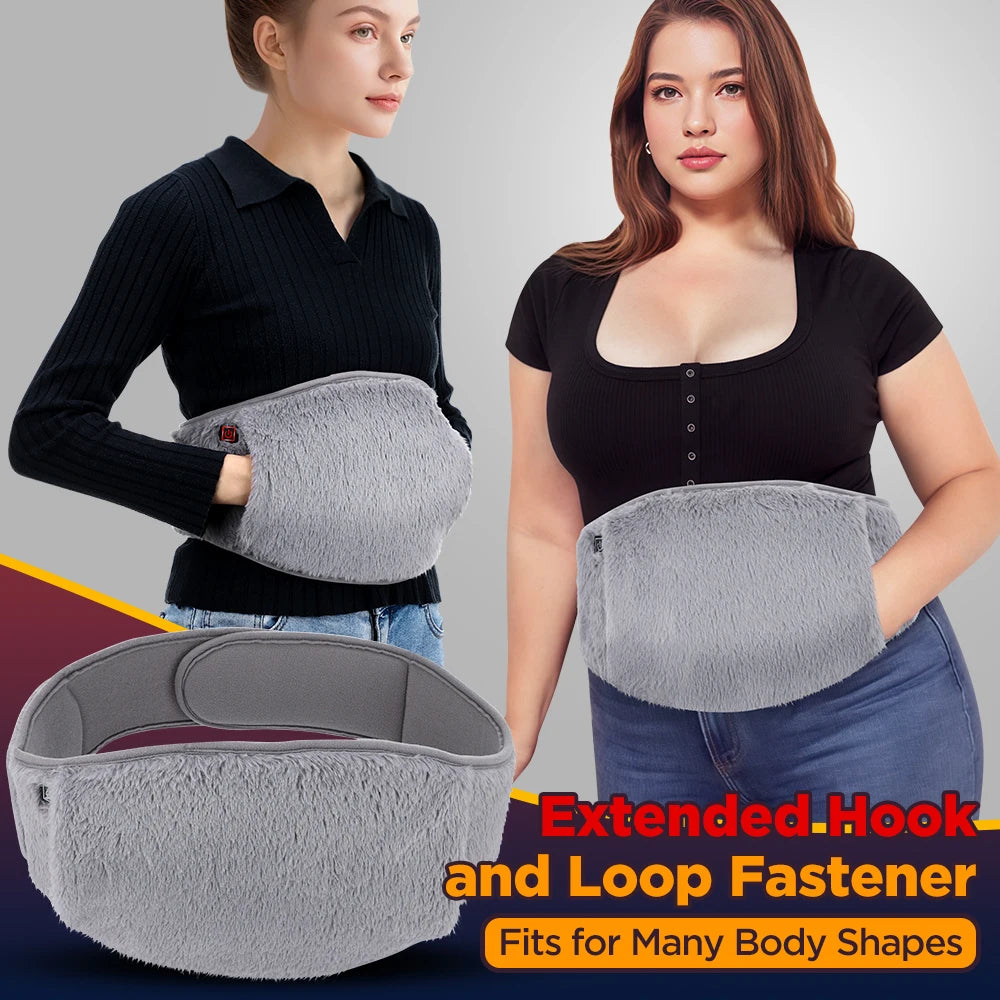3 Levels Electric Heating Pad for Abdominal Menstrual Pain Relief Heated Therapy Belt Cold-Proof Hand Warmer Waist Warming Pad