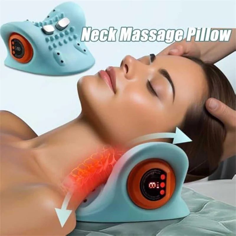 Electric Neck and Shoulder Massage Pillow Electric Massager for Neck and Shoulder Massage At Home , Kneading Massage.