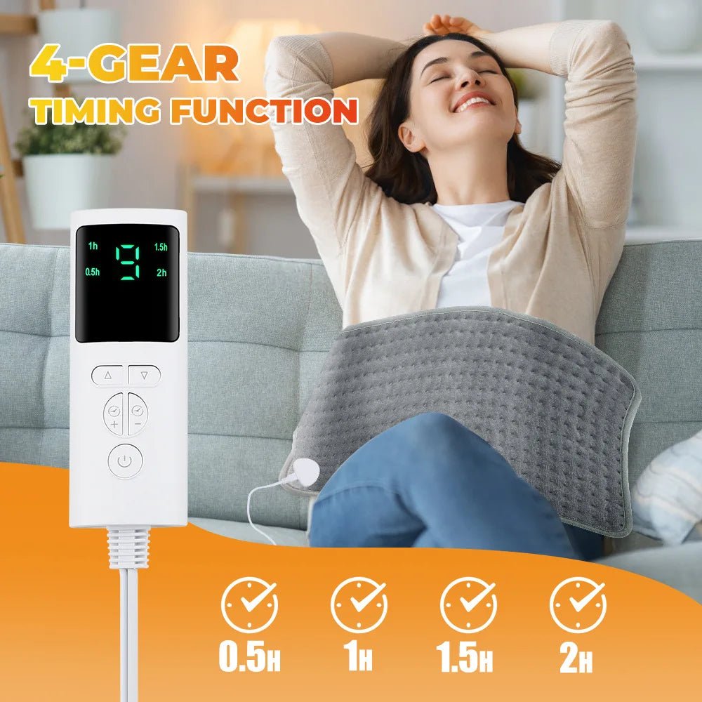 Electric Heating Pad Warm Winter Physiotherapy Blanket Shoulder Neck Legs Back Spine Leg Pain Relief Hot Compress Pad Cushion