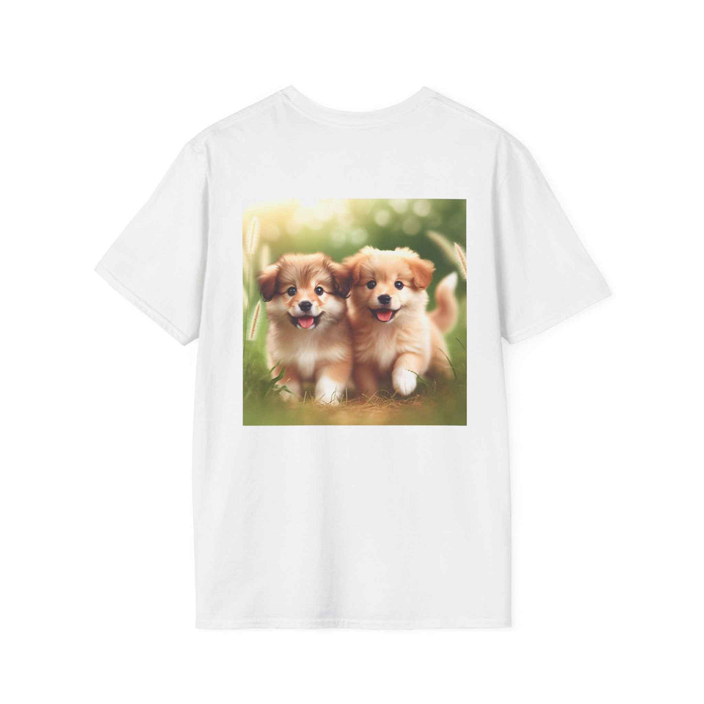 T-shirt unisex "Puppy Love" in Cotone Morbido -Idea regalo per Amanti dei Cani .