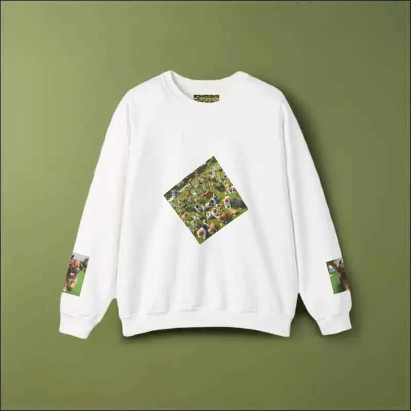 Cotton Blend Crewneck Sweatshirt - Felpa Cotone Design