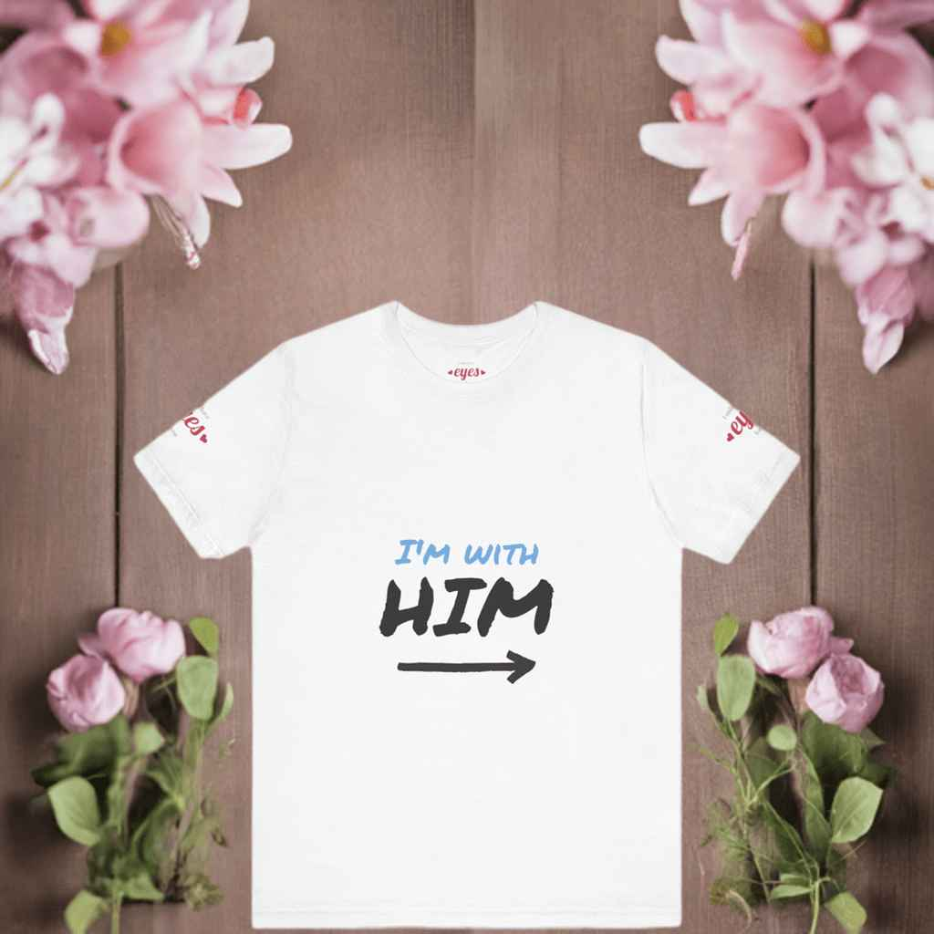 "I'm With Him" Unisex Jersey Tee - Fun Casual Shirt for Couples