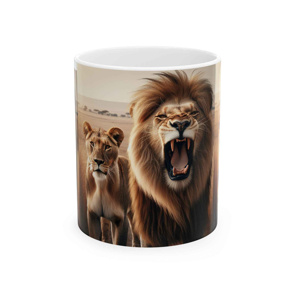 Majestic Lion Ceramic Mug | 11oz & 15oz | Perfect for Animal Lovers & Gift Giving