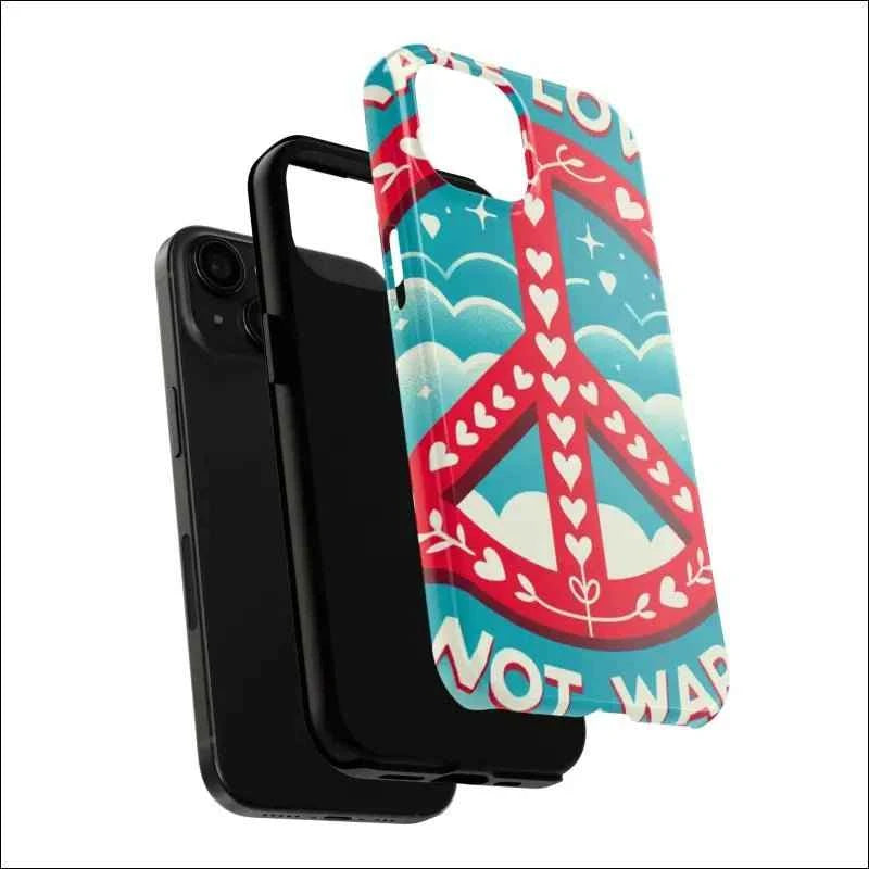 Peace & Love Phone Case - Vibrant Tough iPhone Cover
