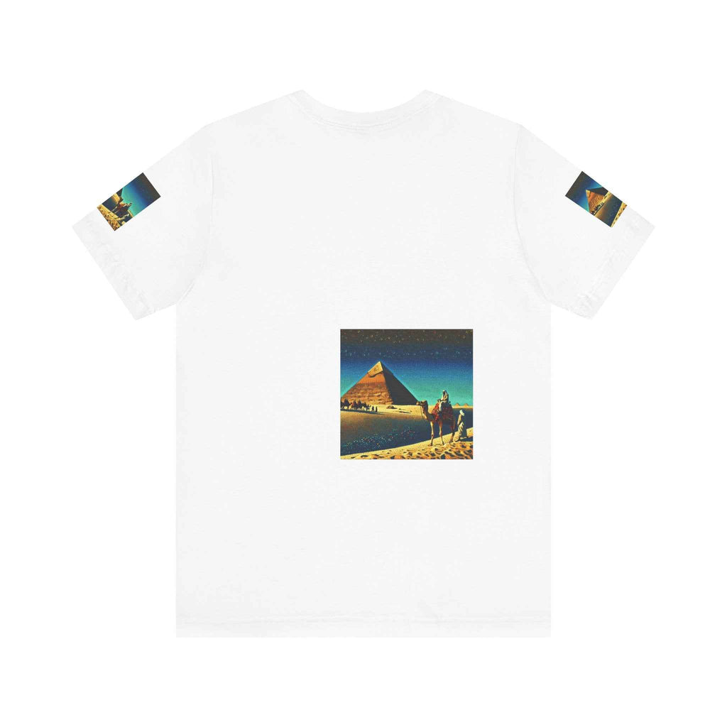 Vintage Pyramid Adventure Unisex Jersey Tee - Starry Night Design