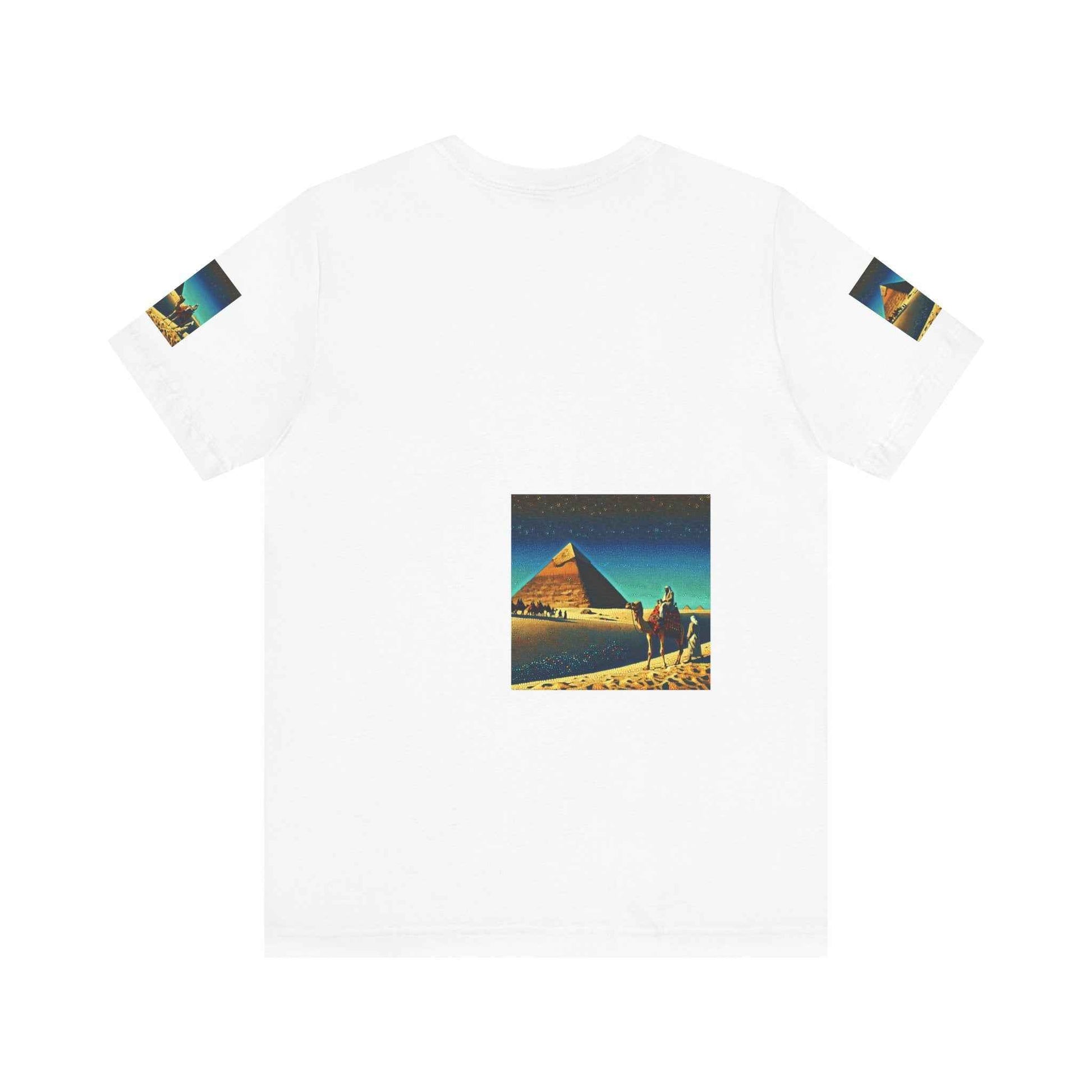 Vintage Pyramid Adventure Unisex Jersey Tee - Starry Night Design
