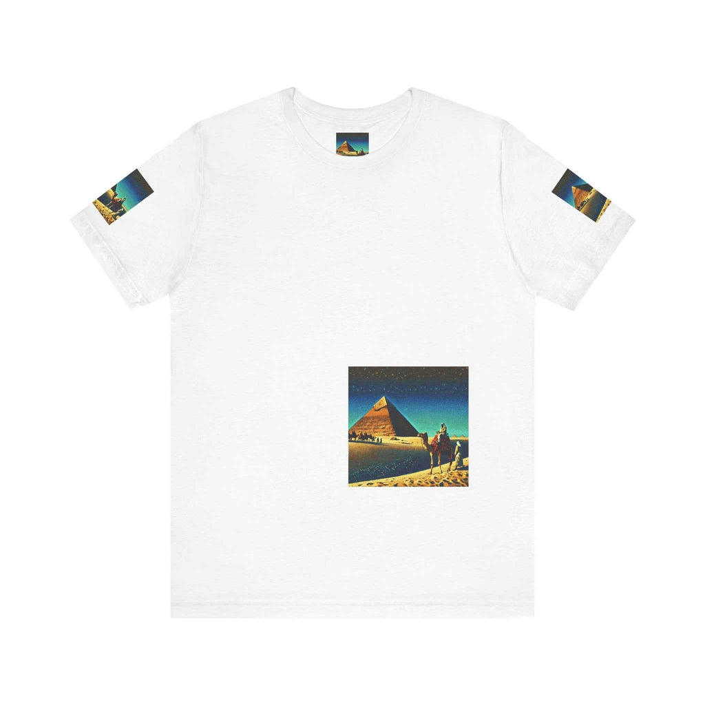 Vintage Pyramid Adventure Unisex Jersey Tee - Starry Night Design