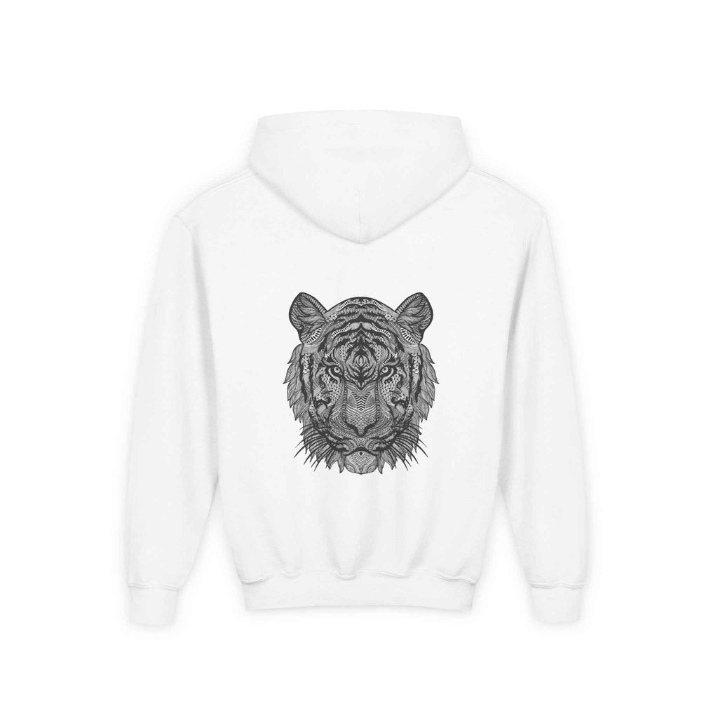 Youth Tiger Graphic Heavy Blend Hoodie - Perfect for Animal Lovers